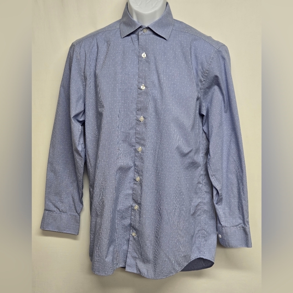 Michael Strahan Wrinkle Free Cotton Dress Shirt 15.5 32/33 Office Business